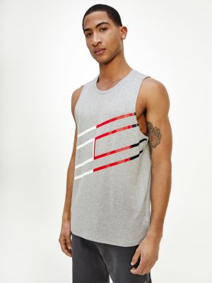 Sport TH Cool Print Tank Top GREY Tommy Hilfiger