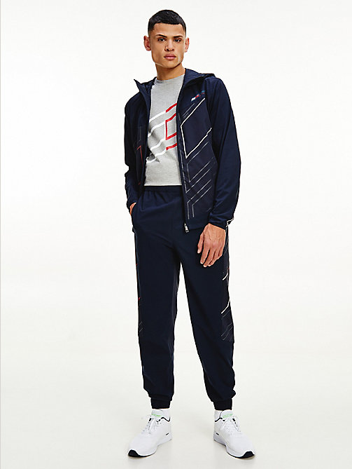 blue sport th cool graphic training joggers for men tommy hilfiger
