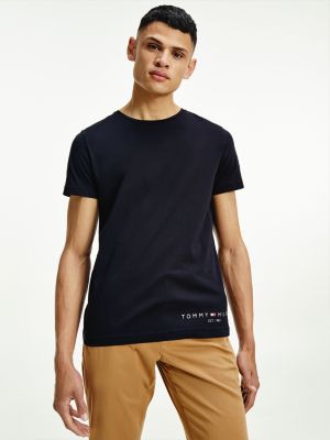 Organic Cotton Hem Logo T-Shirt | BLUE | Tommy Hilfiger