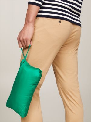 green wasserabweisende, verstaubare steppweste für herren - tommy hilfiger