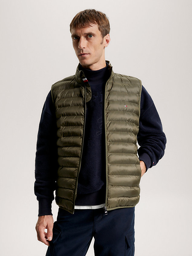  packable padded recycled vest for men tommy hilfiger