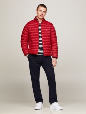  Tommy Hilfiger Chaqueta acolchada plegable con aislamiento de  plumón real para hombre, (Otoño/Invierno 2024) Rojo Primario : Ropa,  Zapatos y Joyería