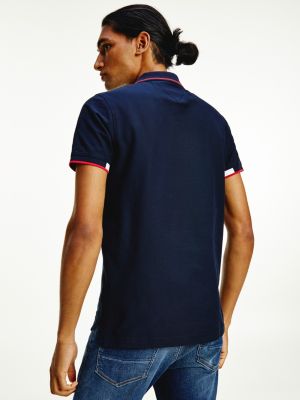 Polo Signature Uzkogo Kroya Sinij Tommy Hilfiger