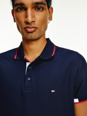 Polo Signature Uzkogo Kroya Sinij Tommy Hilfiger