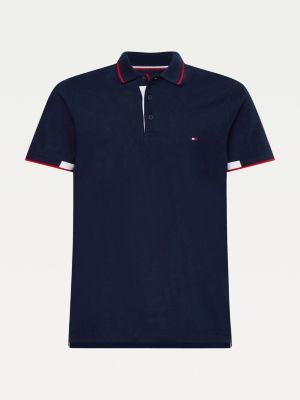 Polo Signature Uzkogo Kroya Sinij Tommy Hilfiger