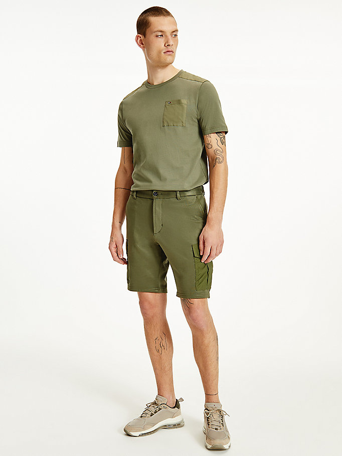 green harlem relaxed fit cargo shorts for men tommy hilfiger