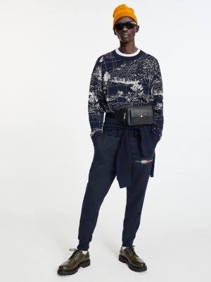 Oversized trui met landkaartprint | BLAUW | Tommy Hilfiger