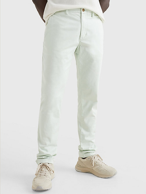 green 1985 collection bleecker slim fit chinos for men tommy hilfiger