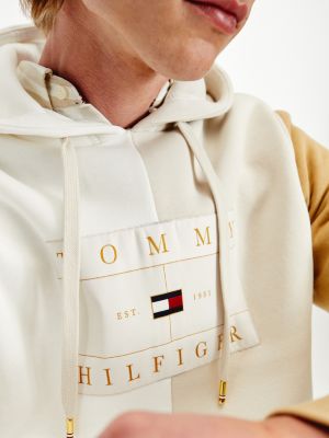 Флисовое худи Icons с эффектом цветовых блоков | БЕЖЕВЫЙ | Tommy Hilfiger