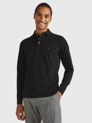 Tommy Hilfiger SLIM - Polo - black/noir 