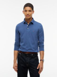 1985 Slim Fit Long Sleeve Polo Shirt — Blue 1