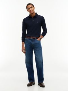 1985 Slim Fit Long Sleeve Polo Shirt — Blue 2