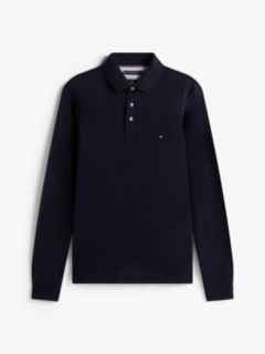 1985 Slim Fit Long Sleeve Polo Shirt — Blue 5
