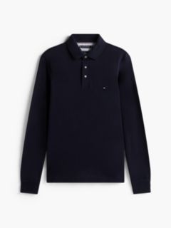1985 Slim Fit Long Sleeve Polo Shirt — Blue 6