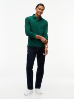 1985 Slim Fit Long Sleeve Polo Shirt — Green 2
