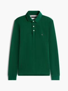 1985 Slim Fit Long Sleeve Polo Shirt — Green 6