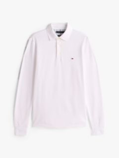 1985 Slim Fit Long Sleeve Polo Shirt — White 5