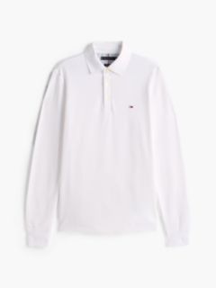 1985 Slim Fit Long Sleeve Polo Shirt — White 6