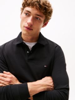 1985 Regular Fit Long Sleeve Polo Shirt — Black 2