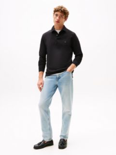 1985 Regular Fit Long Sleeve Polo Shirt — Black 3