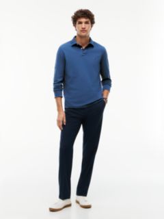 1985 Regular Fit Long Sleeve Polo Shirt — Blue 2