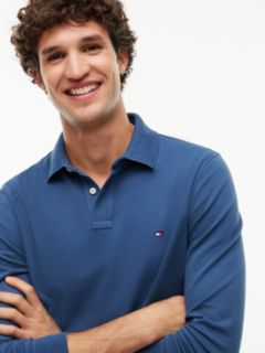 1985 Regular Fit Long Sleeve Polo Shirt — Blue 3