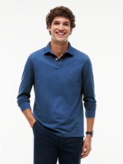 1985 Regular Fit Long Sleeve Polo Shirt — Blue 1