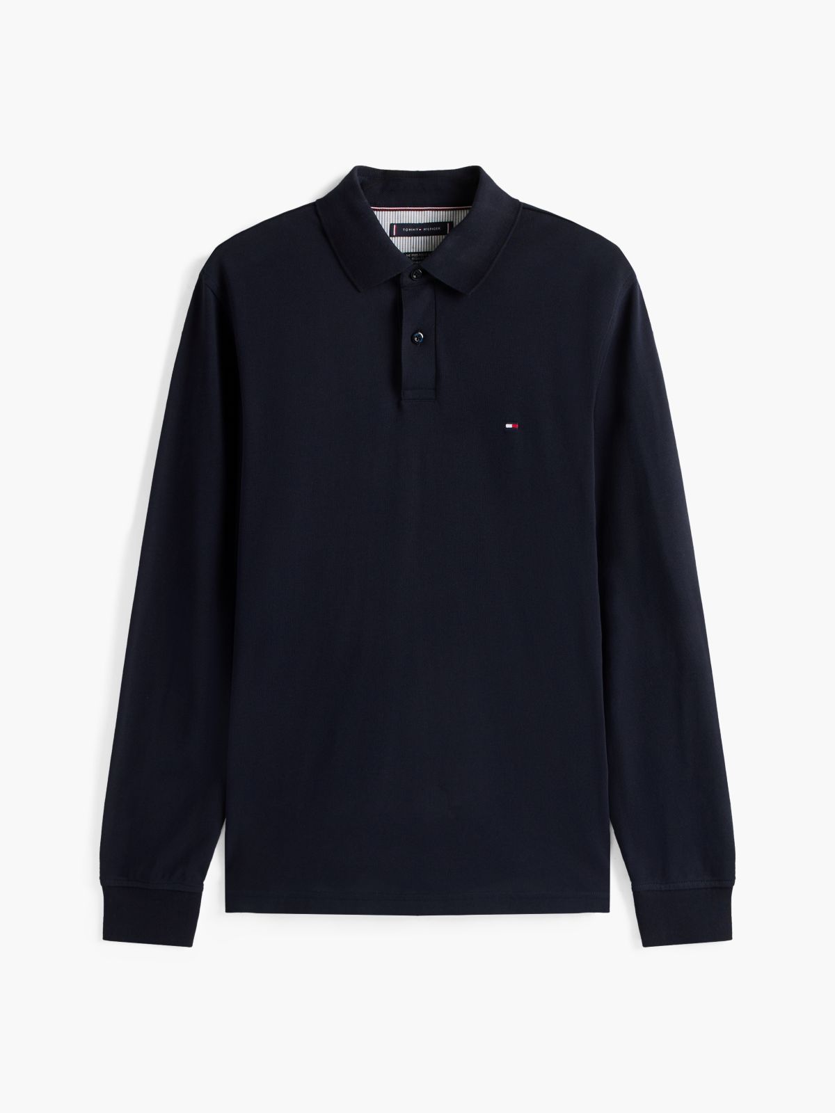 1985 Regular Fit Long Sleeve Polo Shirt — Blue