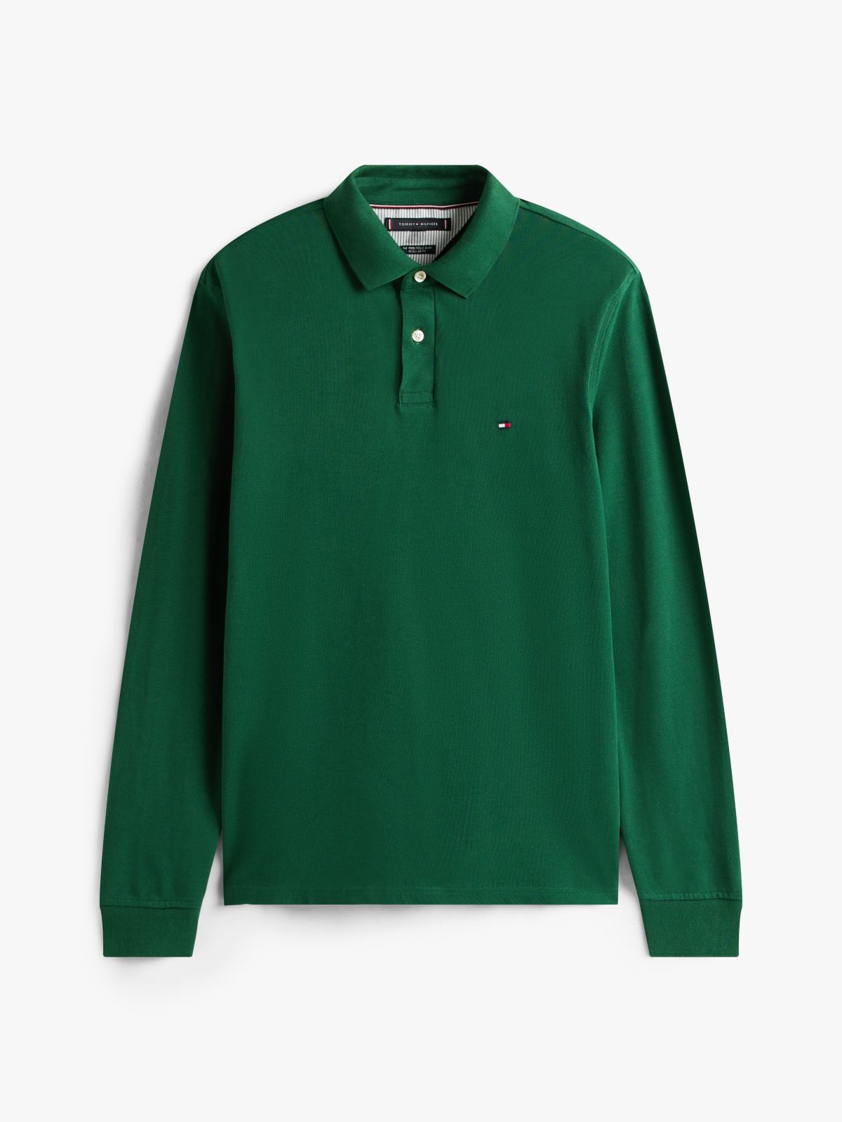 1985 Regular Fit Long Sleeve Polo Shirt — Green