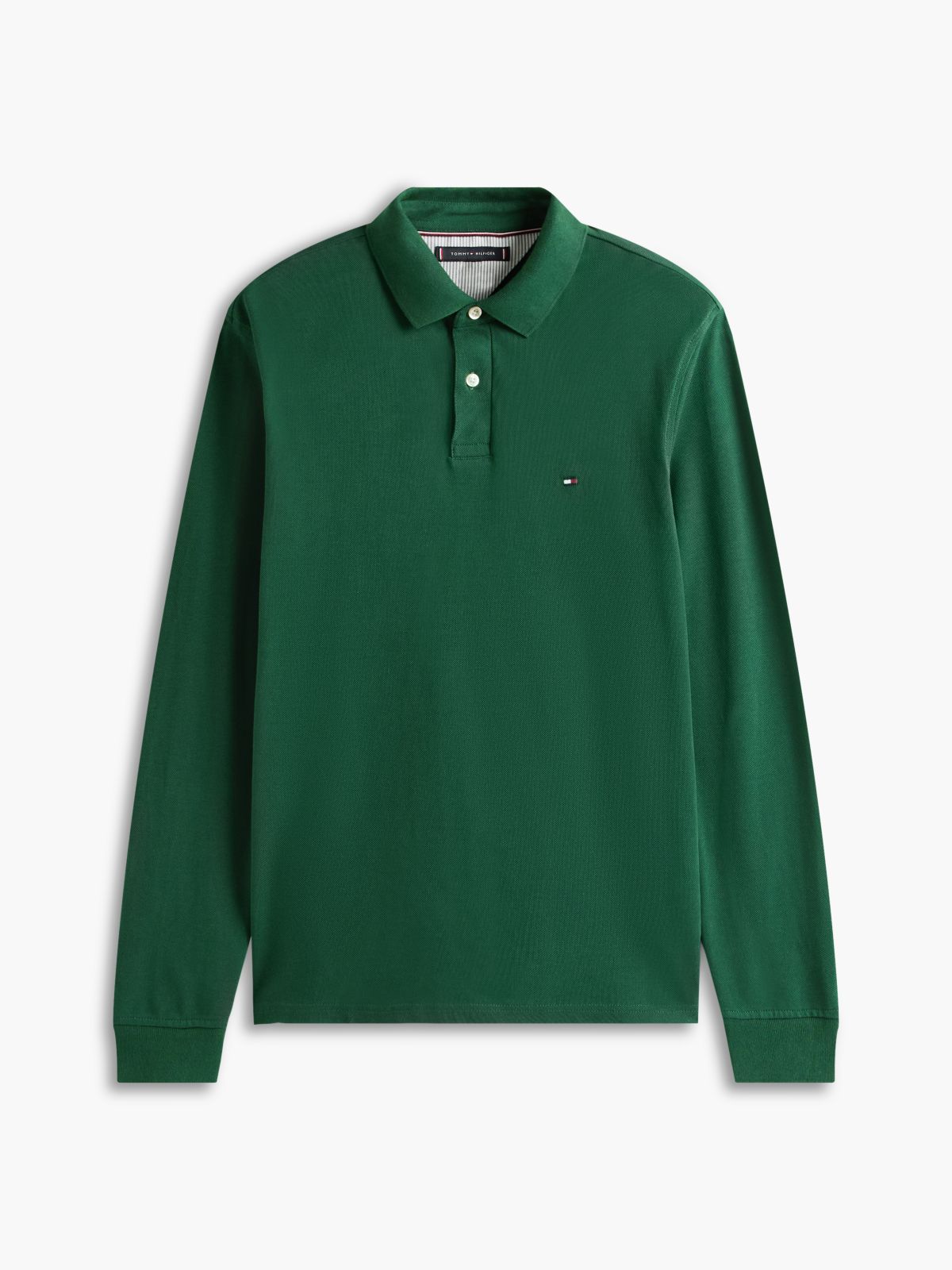 1985 Regular Fit Long Sleeve Polo Shirt — Green