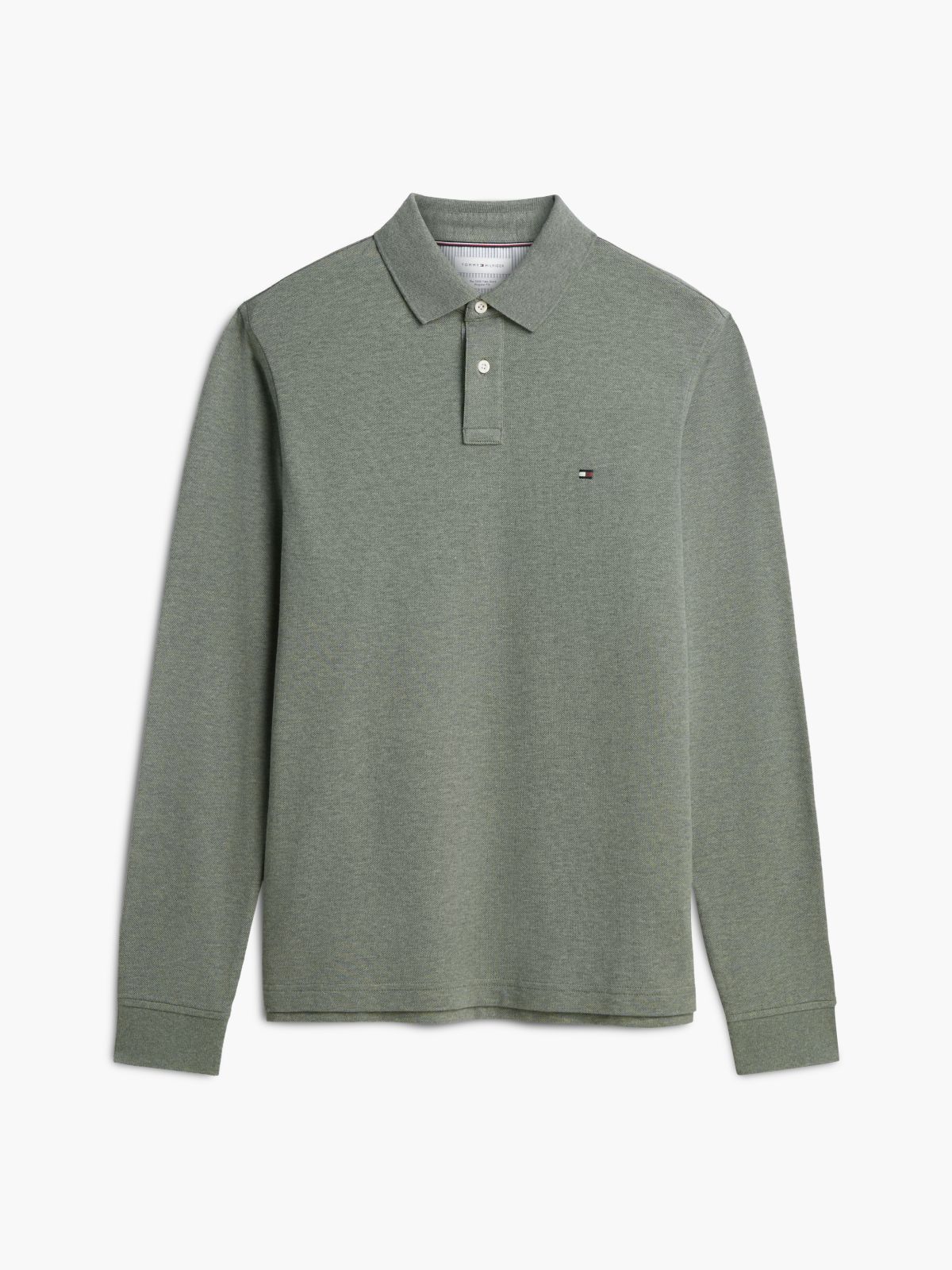 1985 Regular Fit Long Sleeve Polo Shirt — Green