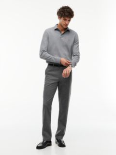 1985 Regular Fit Long Sleeve Polo Shirt — Grey 2