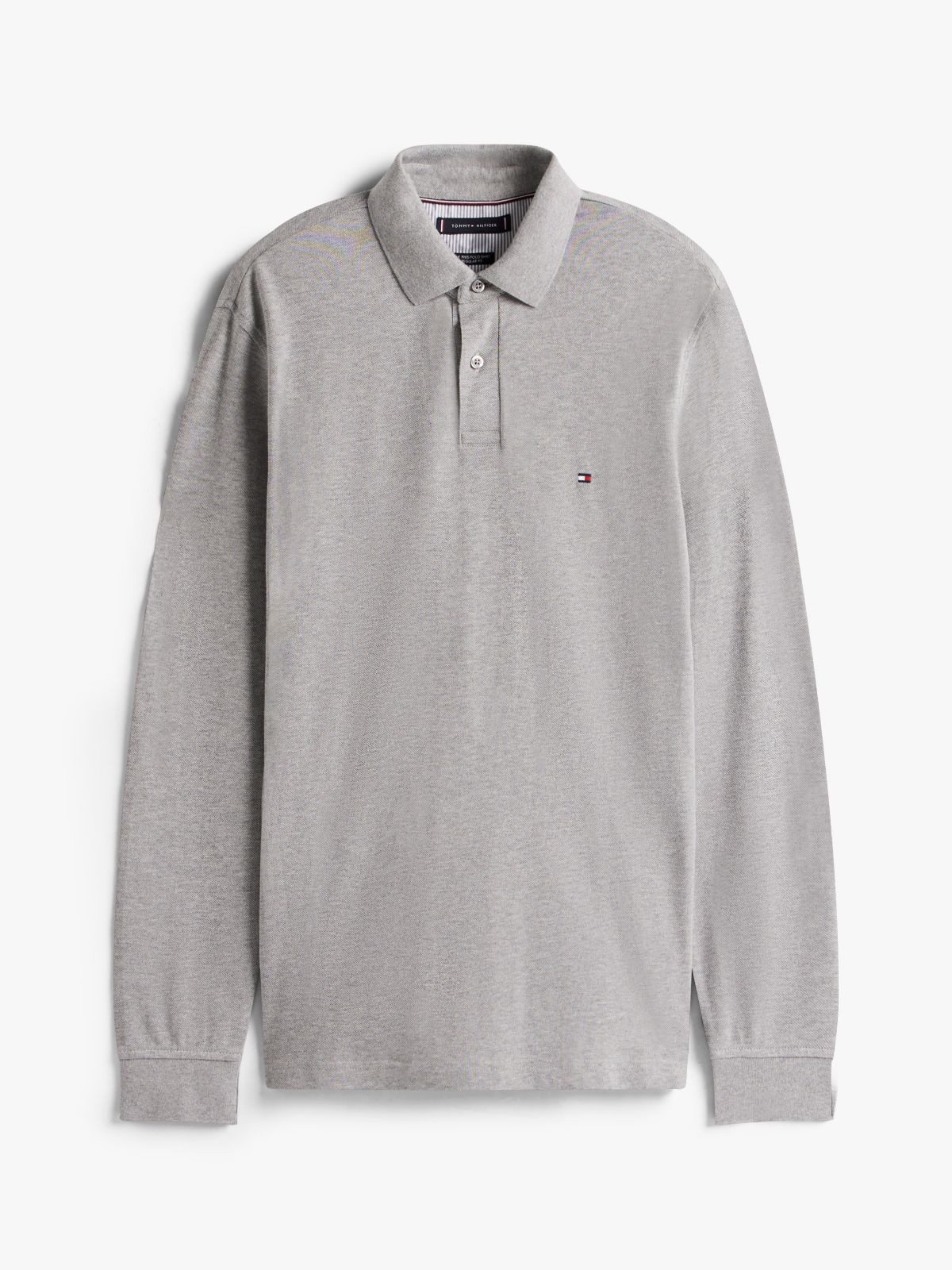 1985 Regular Fit Long Sleeve Polo Shirt — Grey