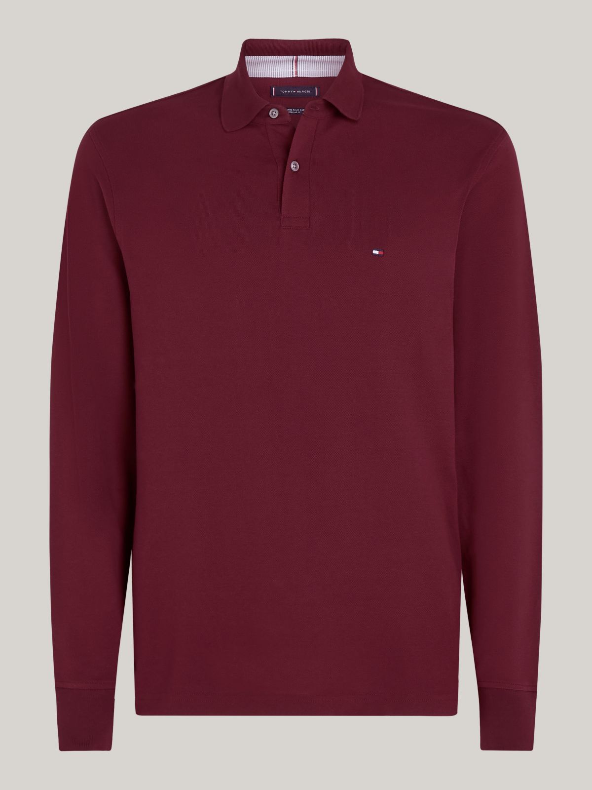 1985 Regular Fit Long Sleeve Polo Shirt — Purple