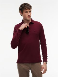 1985 Regular Fit Long Sleeve Polo Shirt — Purple 1
