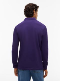 1985 Regular Fit Long Sleeve Polo Shirt — Purple 4