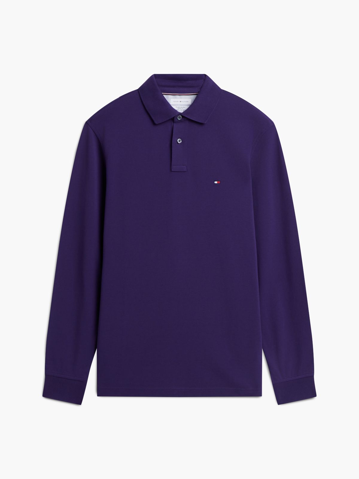 1985 Regular Fit Long Sleeve Polo Shirt — Purple