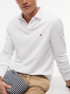 1985 Regular Fit Long Sleeve Polo Shirt — White 3