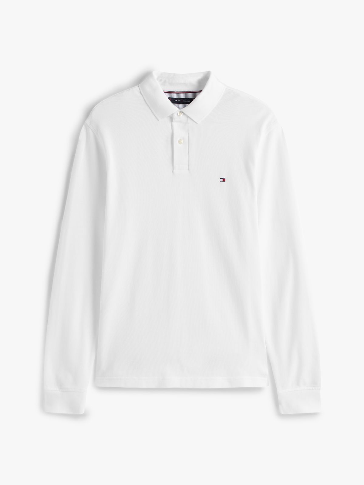 1985 Regular Fit Long Sleeve Polo Shirt — White