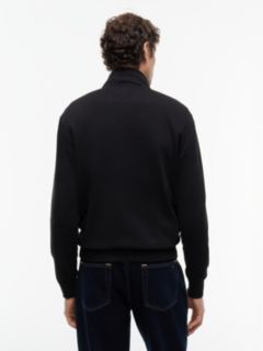 Logo Fleece Quarter-Zip Sweatshirt — Black 5