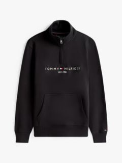 Logo Fleece Quarter-Zip Sweatshirt — Black 7