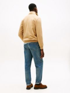 Logo Fleece Quarter-Zip Sweatshirt — Beige 4