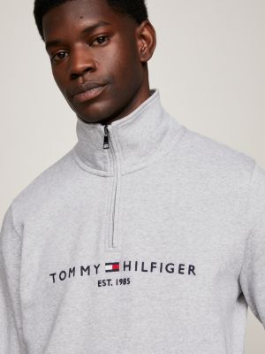 tommy hilfiger 3 4 zip jumper