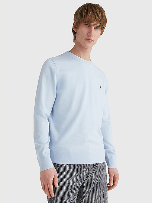 blue 1985 collection th flex sweatshirt for men tommy hilfiger