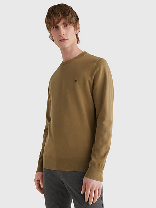 brown 1985 collection th flex sweatshirt for men tommy hilfiger