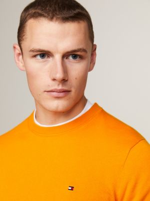 Tommy hilfiger oranje online trui