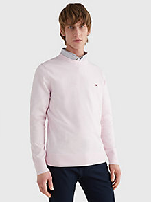 pink 1985 collection organic cotton jumper for men tommy hilfiger