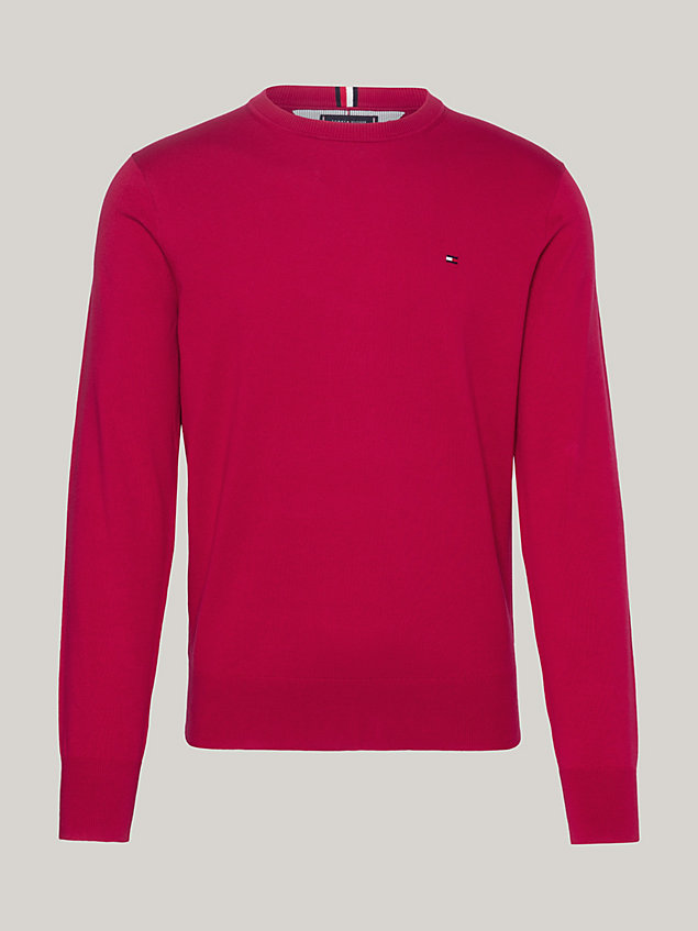 pullover 1985 collection con bandierina red da uomo tommy hilfiger