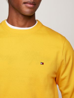 Pull tommy hilfiger discount jaune