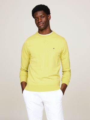 1985 Collection Crew Neck Jumper | Yellow | Tommy Hilfiger